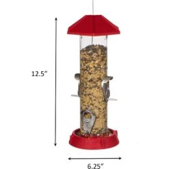 North States 2-in-1 Hinged-Port Bird Feeder, 4-Perch -Sunny Decor Shop 659246 PT4. AC SS1800 V1674581580