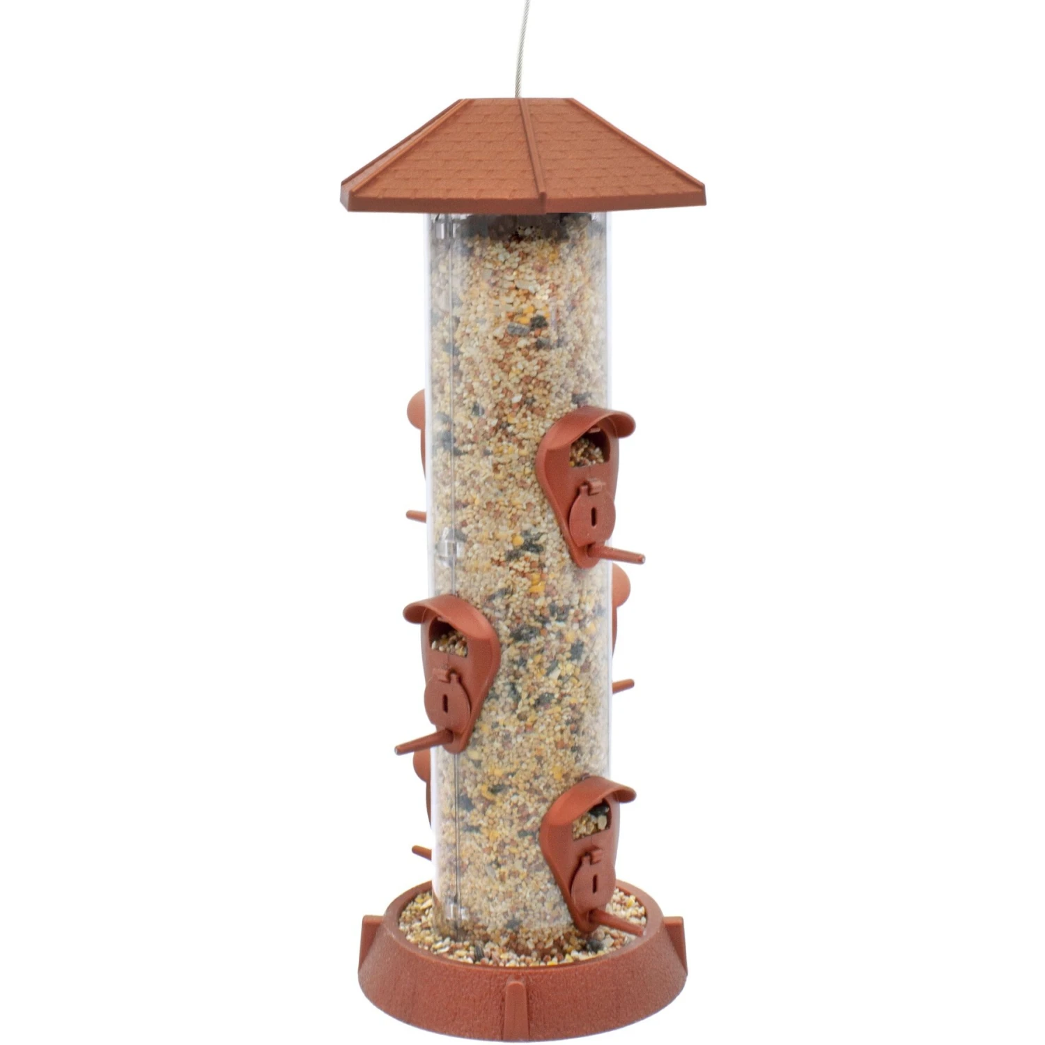 North States 2-in-1 Hinged-Port Bird Feeder, 6-Perch 3 North States 2-in-1 Hinged-Port Bird Feeder, 6-Perch
