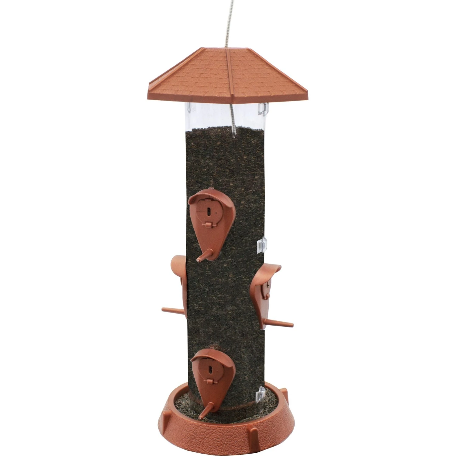North States 2-in-1 Hinged-Port Bird Feeder, 6-Perch 4 North States 2-in-1 Hinged-Port Bird Feeder, 6-Perch - Image 2