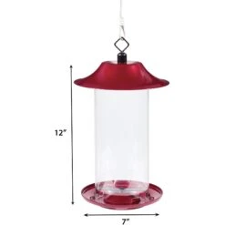 North States Crimson Dual Seed Bird Feeder, Red -Sunny Decor Shop 659302 PT1. AC SS1800 V1664894031