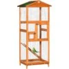 PawHut 65-in Wooden Outdoor Finches Aviary With Pull Out Tray Bird Cage -Sunny Decor Shop 660822 MAIN. AC SS1800 V1664816631