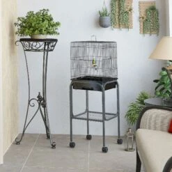 PawHut 44.5-in Metal Indoor Starter Kit Bird Cage -Sunny Decor Shop 660870 PT3. AC SS1800 V1664833970