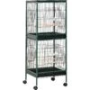 PawHut 55-in 2-in1 Aviary Bird Cage, Green 2 PawHut 55-in 2-in1 Aviary Bird Cage, Green -Sunny Decor Shop 660966 MAIN. AC SS1800 V1664816630