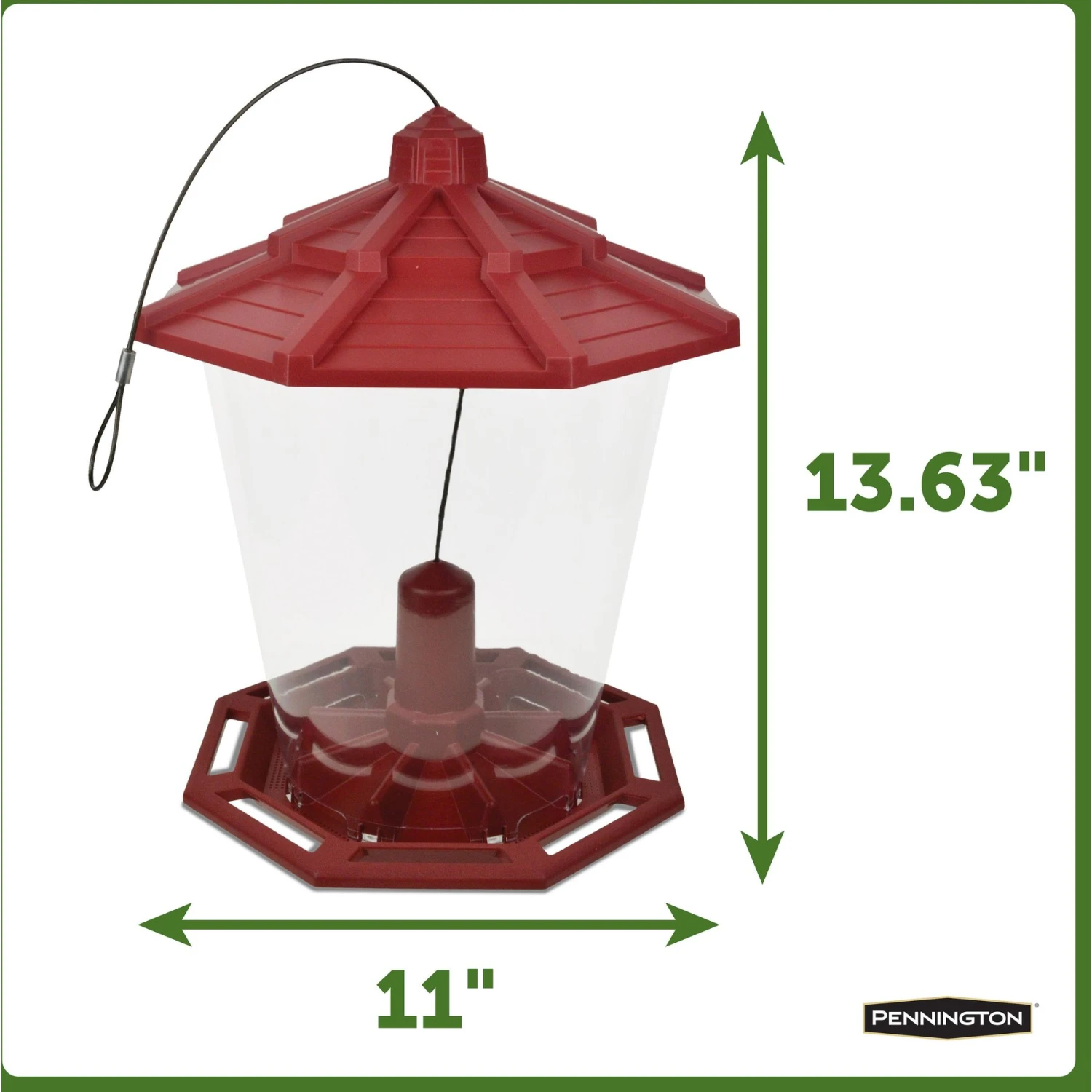 Pennington Earth Smart Recycled Grand Ecozebo Bird Feeder 4 Pennington Earth Smart Recycled Grand Ecozebo Bird Feeder - Image 2