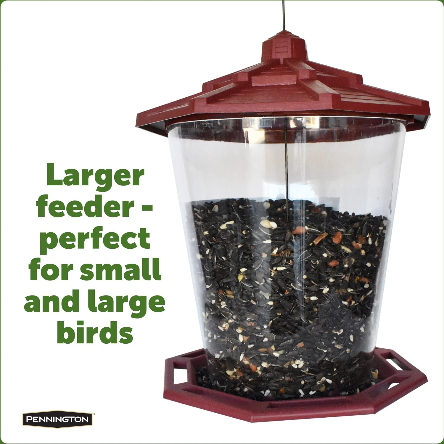 Pennington Earth Smart Recycled Grand Ecozebo Bird Feeder 5 Pennington Earth Smart Recycled Grand Ecozebo Bird Feeder - Image 3