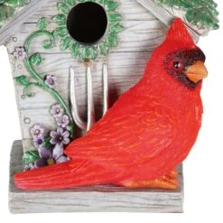 Exhart Solar Cardinal Hanging Bird House -Sunny Decor Shop 681006 PT5. AC SS1800 V1696538121