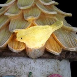 Exhart Solar Hand Painted Fairy House Hanging Bird House -Sunny Decor Shop 681022 PT4. AC SS1800 V1666297005