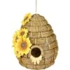 Exhart Solar Sunflower Hand Painted Bee Hive Hanging Bird House -Sunny Decor Shop 681038 MAIN. AC SS1800 V1696538120