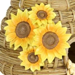 Exhart Solar Sunflower Hand Painted Bee Hive Hanging Bird House 17 Exhart Solar Sunflower Hand Painted Bee Hive Hanging Bird House -Sunny Decor Shop 681038 PT6. AC SS1800 V1696538120