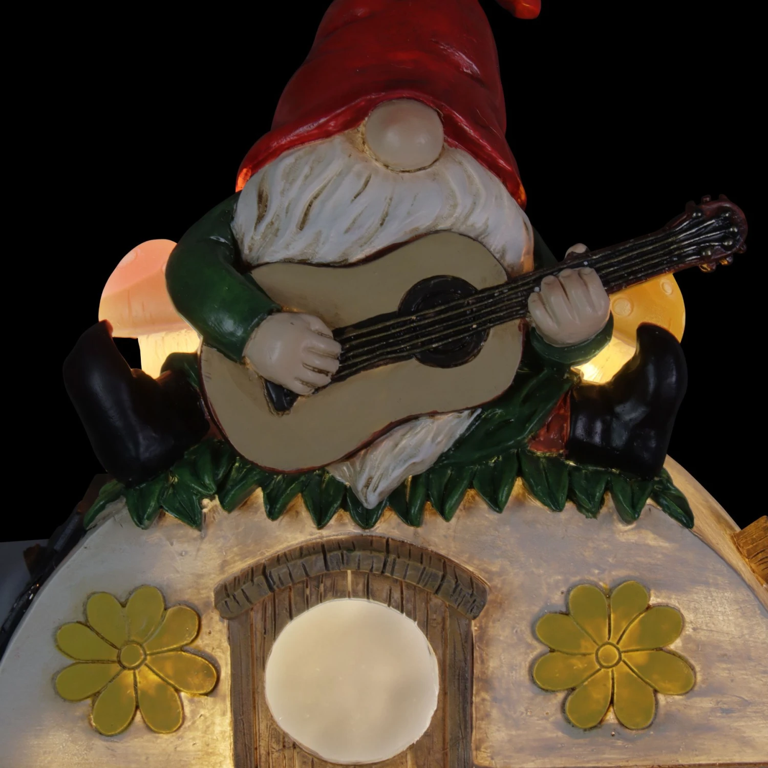 Exhart Solar Guitar Gnome On A Camper Hanging Bird House 7 Exhart Solar Guitar Gnome On A Camper Hanging Bird House - Image 5