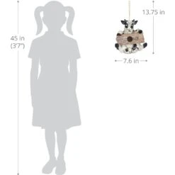 Exhart Hand Painted Cow With Welcome Sign Hanging Resin Bird House 12 Exhart Hand Painted Cow With Welcome Sign Hanging Resin Bird House -Sunny Decor Shop 681070 PT2. AC SS1800 V1666296944