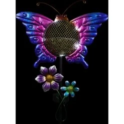 Exhart Solar Hand Painted Butterfly Metal Mesh Pellet Bird Feeder Garden Stake 17 Exhart Solar Hand Painted Butterfly Metal Mesh Pellet Bird Feeder Garden Stake -Sunny Decor Shop 681118 PT6. AC SS1800 V1696538123