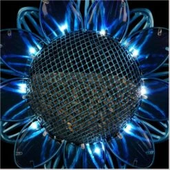 Exhart Solar Sunflower Metal & Glass Bird Seed Feeder Garden Stake -Sunny Decor Shop 681174 PT4. AC SS1800 V1691682250