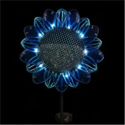 Exhart Solar Sunflower Metal & Glass Bird Seed Feeder Garden Stake -Sunny Decor Shop 681174 PT6. AC SS1800 V1691682250