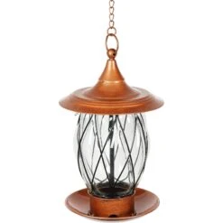 Exhart Solar Bronze Metal & Glass Bird Feeder -Sunny Decor Shop 681190 PT7. AC SS1800 V1666298981