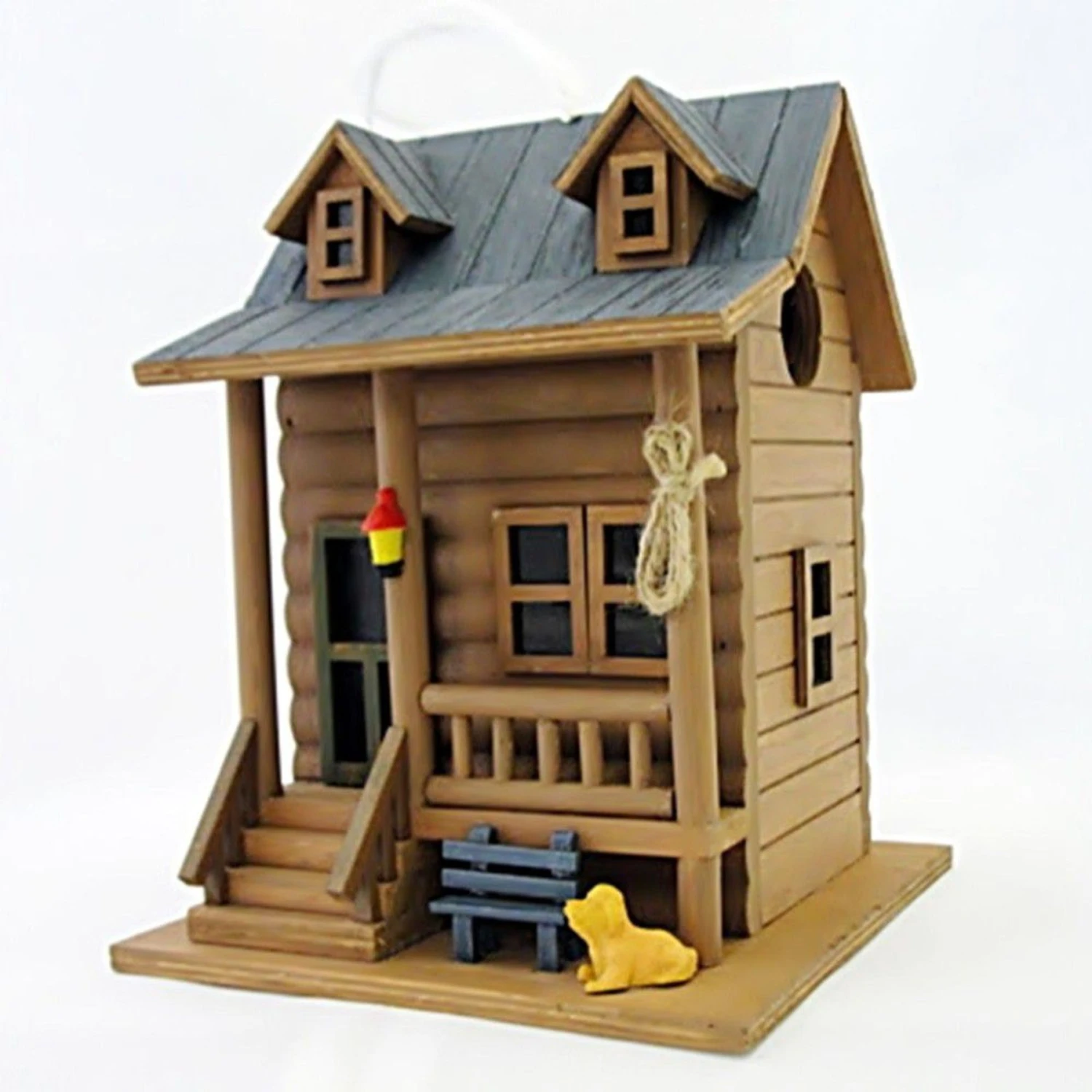 Home Bazaar Log Cabin Birdhouse 3 Home Bazaar Log Cabin Birdhouse