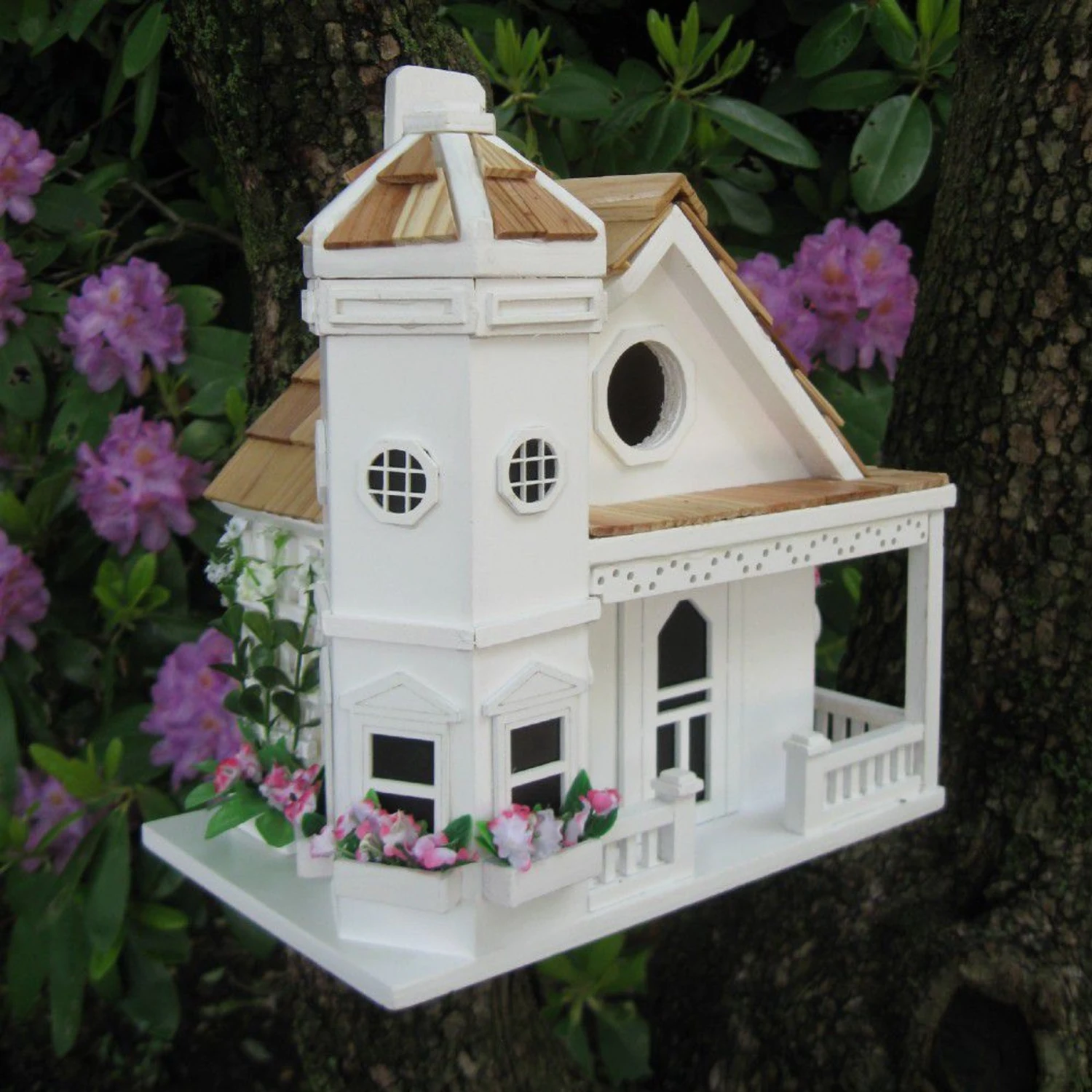 Home Bazaar Flower Pot Cottage Birdhouse 4 Home Bazaar Flower Pot Cottage Birdhouse - Image 2