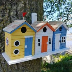 Home Bazaar Brighton Beach Huts Birdhouse -Sunny Decor Shop 682582 PT2. AC SS1800 V1670957534
