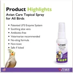 Zymox Avian Care Topical Skin Spray, 2-oz Bottle -Sunny Decor Shop 705494 PT1. AC SS1800 V1675112924