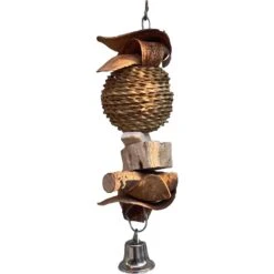 Polly's Pet Products Hawaiian Chew Toy, Brown, Medium