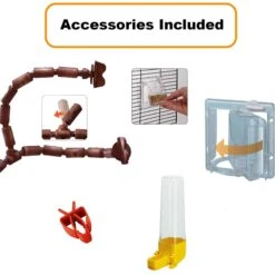 Ferplast Giulietta 4 Wooden Canary & Finch Bird Cage -Sunny Decor Shop 724358 PT4. AC SS1800 V1669674197