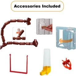 Ferplast Giulietta 5 Wooden Canary & Finch Bird Cage -Sunny Decor Shop 724374 PT2. AC SS1800 V1669674194