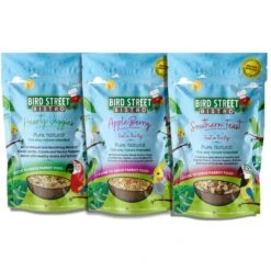 Bird Street Bistro Cockatiel Bird Food Sample Pack, 11-oz Bag, 1 Count & 12-oz Bag, 2 Count
