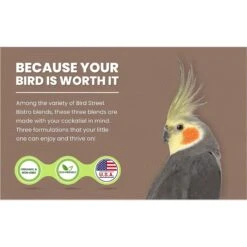 Bird Street Bistro Cockatiel Bird Food Sample Pack, 11-oz Bag, 1 Count & 12-oz Bag, 2 Count -Sunny Decor Shop 755942 PT4. AC SS1800 V1675290159