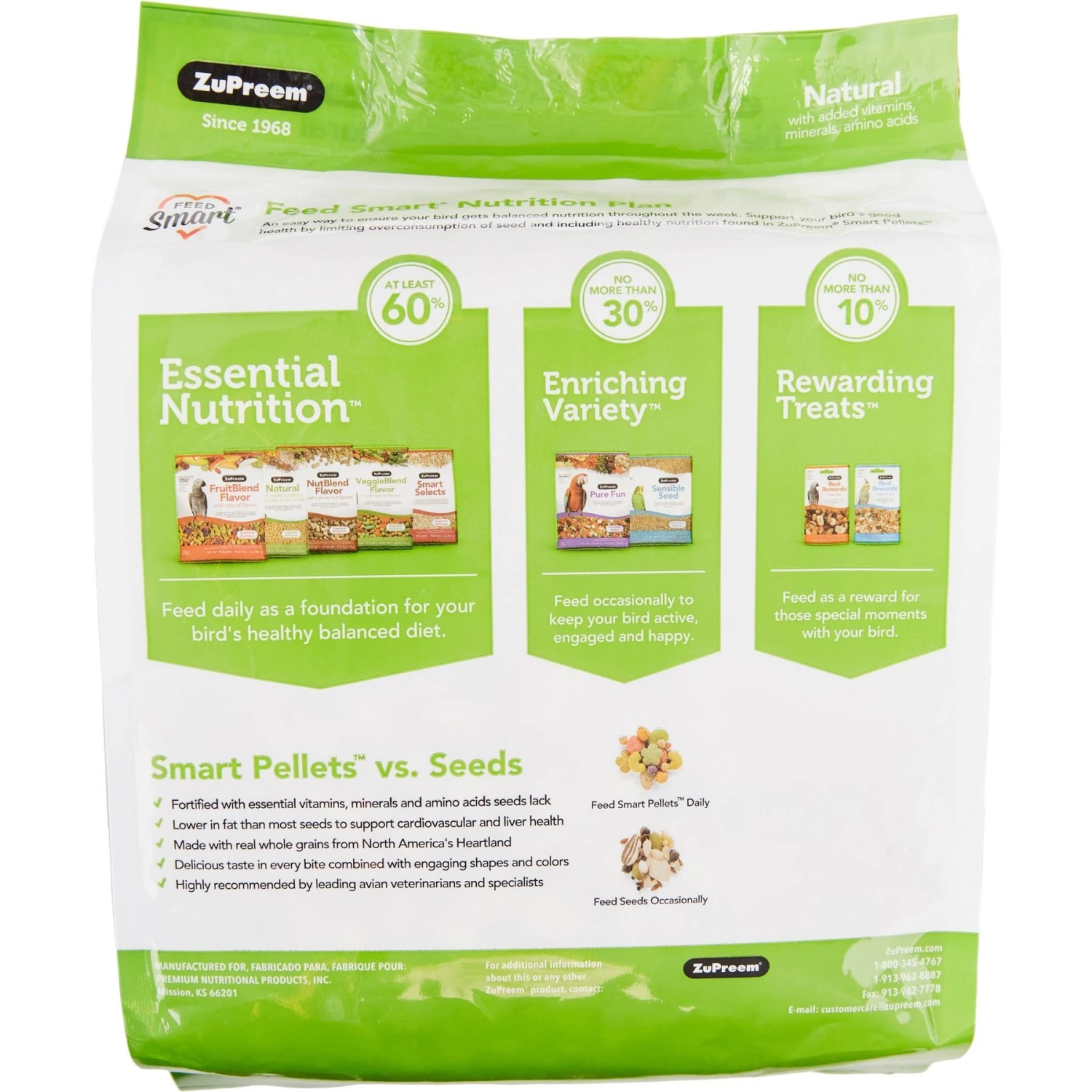 ZuPreem FruitBlend Flavor With Natural Flavors Daily Large Bird Food & ZuPreem Natural Daily Large Bird Food, 3-lb Bag 8 ZuPreem FruitBlend Flavor With Natural Flavors Daily Large Bird Food & ZuPreem Natural Daily Large Bird Food, 3-lb Bag - Image 6