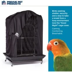 Prevue Pet Products Good Night Bird Cage Cover, Black, X-Large -Sunny Decor Shop 767342 PT1. AC SS1800 V1675443520