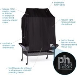 Prevue Pet Products Good Night Universal Bird Cage Cover, Black -Sunny Decor Shop 767358 PT2. AC SS1800 V1675443521