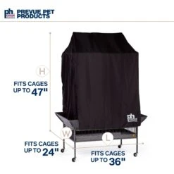 Prevue Pet Products Good Night Universal Bird Cage Cover, Black -Sunny Decor Shop 767358 PT5. AC SS1800 V1675443522