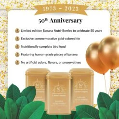 Lafeber Banana Nutri-Berries Small Bird Food, 7-oz Tin 11 Lafeber Banana Nutri-Berries Small Bird Food, 7-oz Tin -Sunny Decor Shop 797166 PT2. AC SS1800 V1678998328