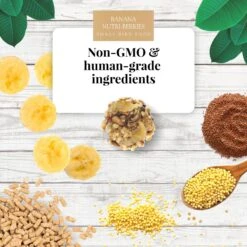 Lafeber Banana Nutri-Berries Small Bird Food, 7-oz Tin 12 Lafeber Banana Nutri-Berries Small Bird Food, 7-oz Tin -Sunny Decor Shop 797166 PT3. AC SS1800 V1678994078