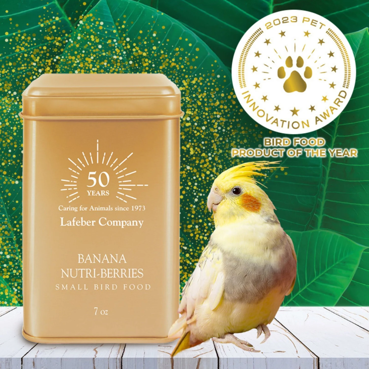 Lafeber Banana Nutri-Berries Small Bird Food, 7-oz Tin 9 Lafeber Banana Nutri-Berries Small Bird Food, 7-oz Tin - Image 7