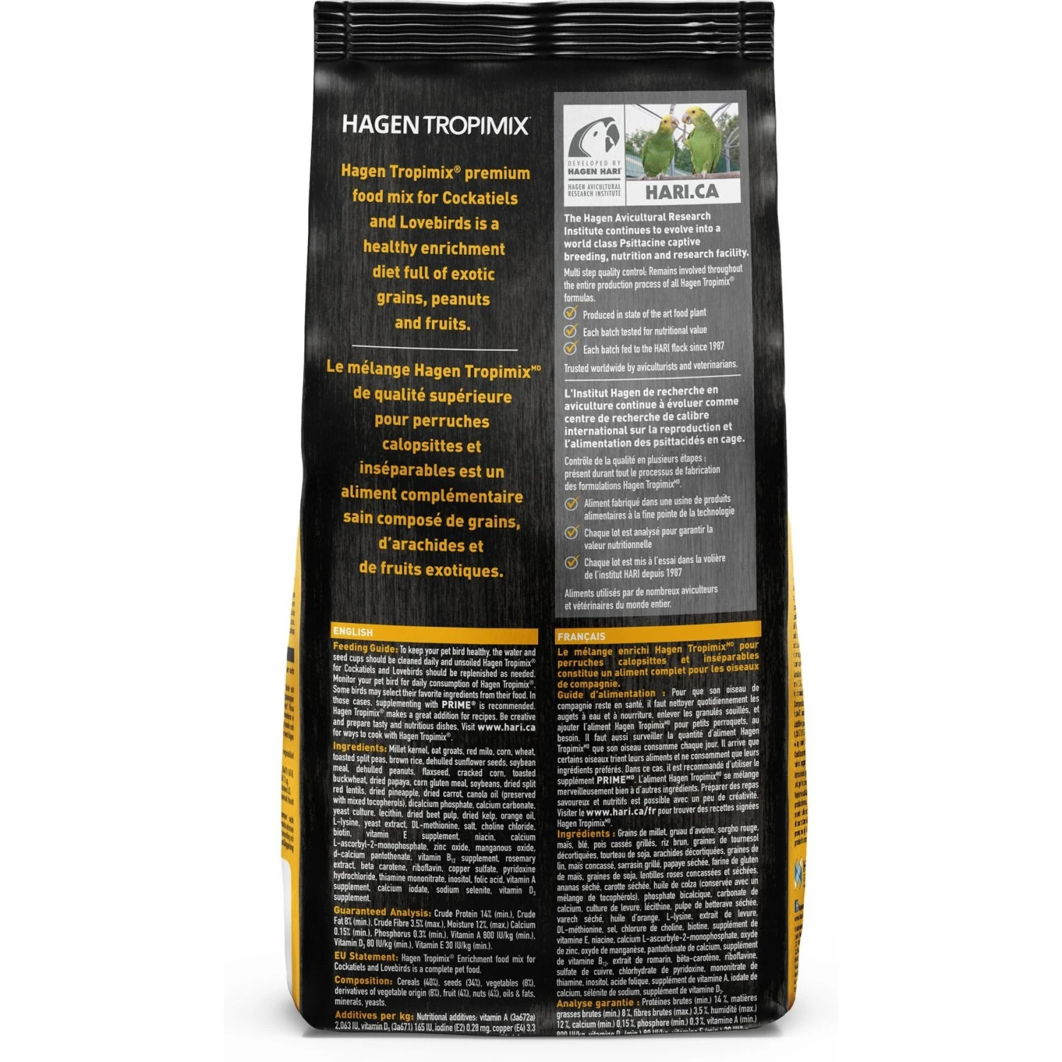 Tropimix Peanut Flavored Lovebird & Cockatiel Bird Food, 2-lb Bag 4 Tropimix Peanut Flavored Lovebird & Cockatiel Bird Food, 2-lb Bag - Image 2