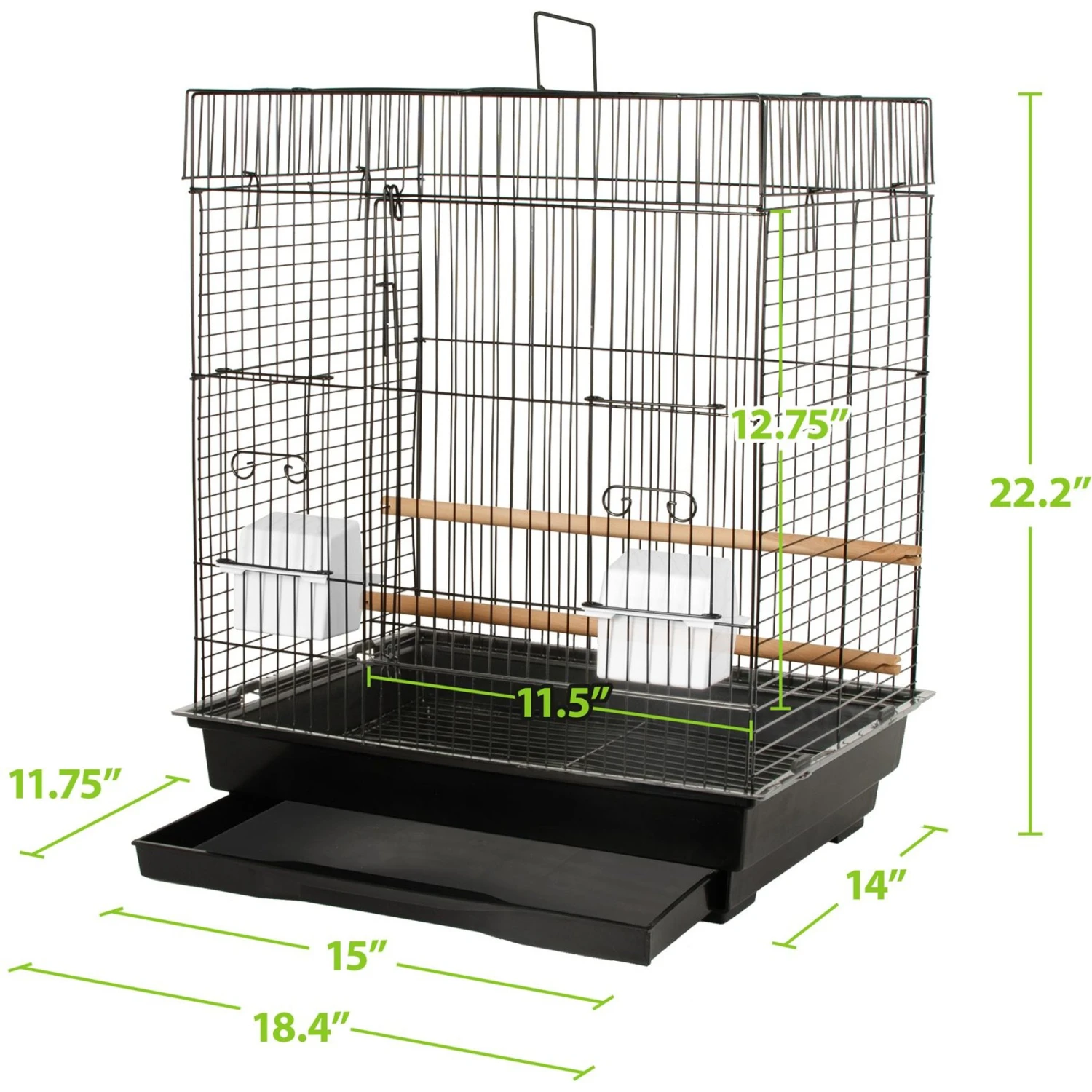 Caitec 450S Starter Kit Bird Cage, Black 6 Caitec 450S Starter Kit Bird Cage, Black - Image 4