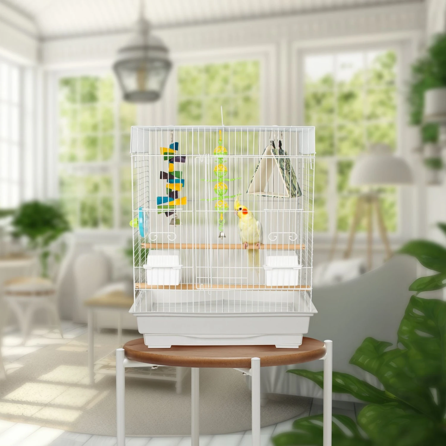 Caitec 450S Fun Kit Bird Cage, White 3 Caitec 450S Fun Kit Bird Cage, White - Image 2
