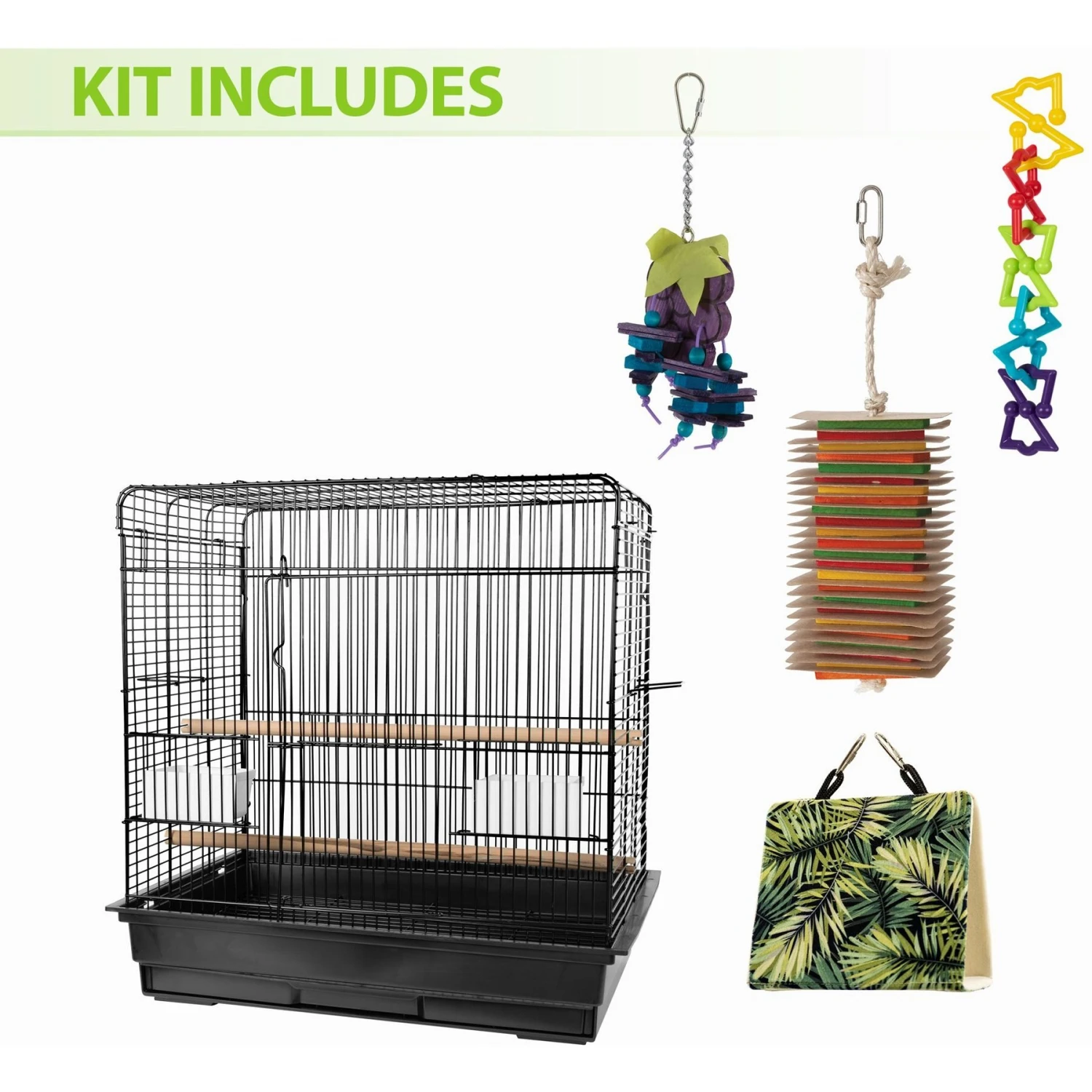Caitec 2418S Fun Kit Bird Cage, Black 4 Caitec 2418S Fun Kit Bird Cage, Black - Image 3
