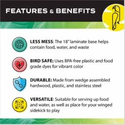 Caitec 18-in Junior Playground With Cups Bird Perch -Sunny Decor Shop 801838 PT5. AC SS1800 V1696258777