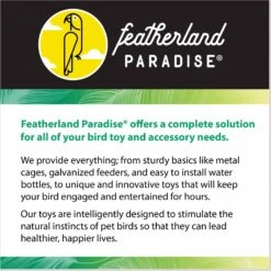 Caitec 18-in Junior Playground With Cups Bird Perch -Sunny Decor Shop 801838 PT6. AC SS1800 V1696262363