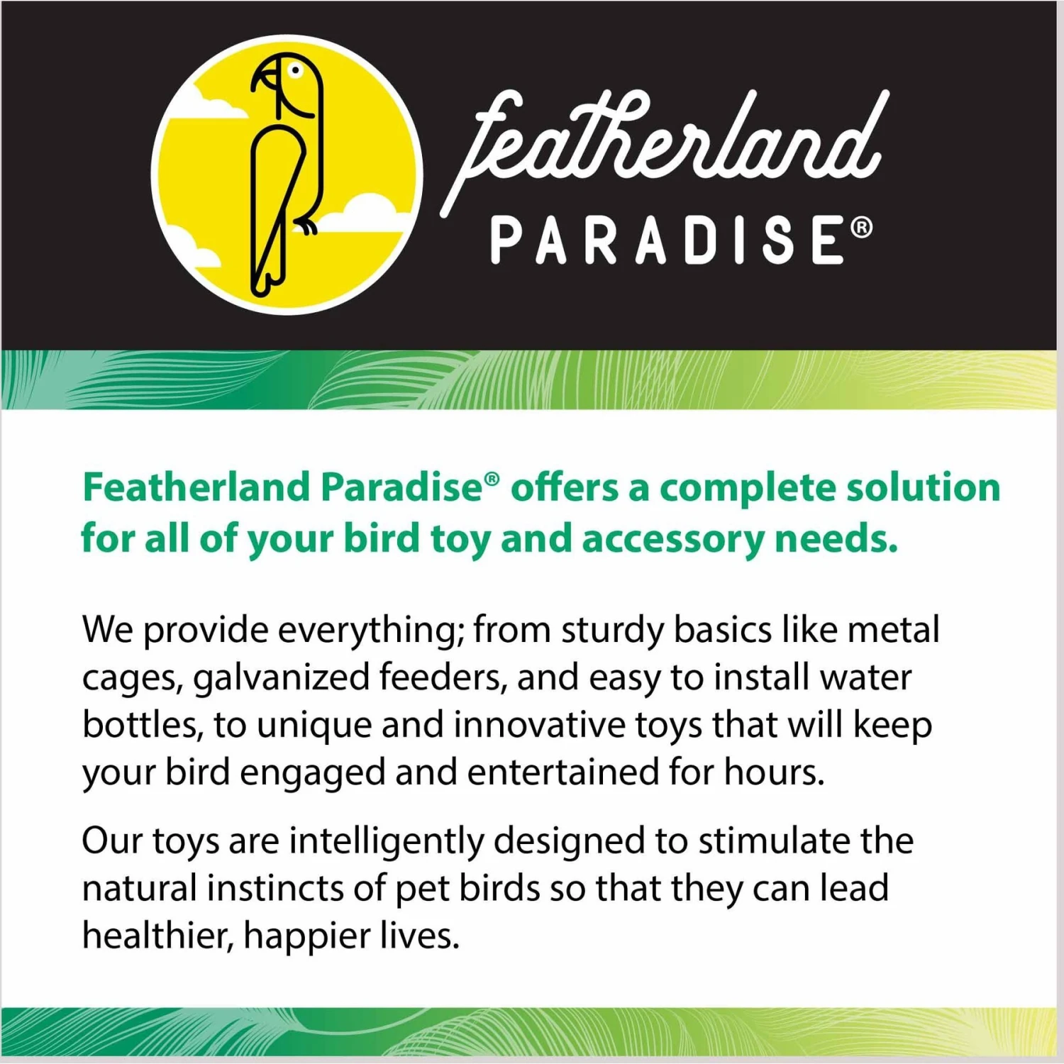 Caitec 18-in Bird Playland With Cups Bird Perch 9 Caitec 18-in Bird Playland With Cups Bird Perch - Image 7