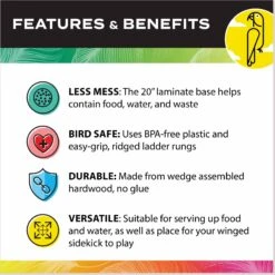 Caitec 20-in Playland With Cups Bird Perch 15 Caitec 20-in Playland With Cups Bird Perch -Sunny Decor Shop 801886 PT5. AC SS1800 V1696259284