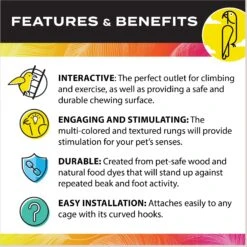 Caitec Cockatiel Ladder -Sunny Decor Shop 801958 PT4. AC SS1800 V1692282766