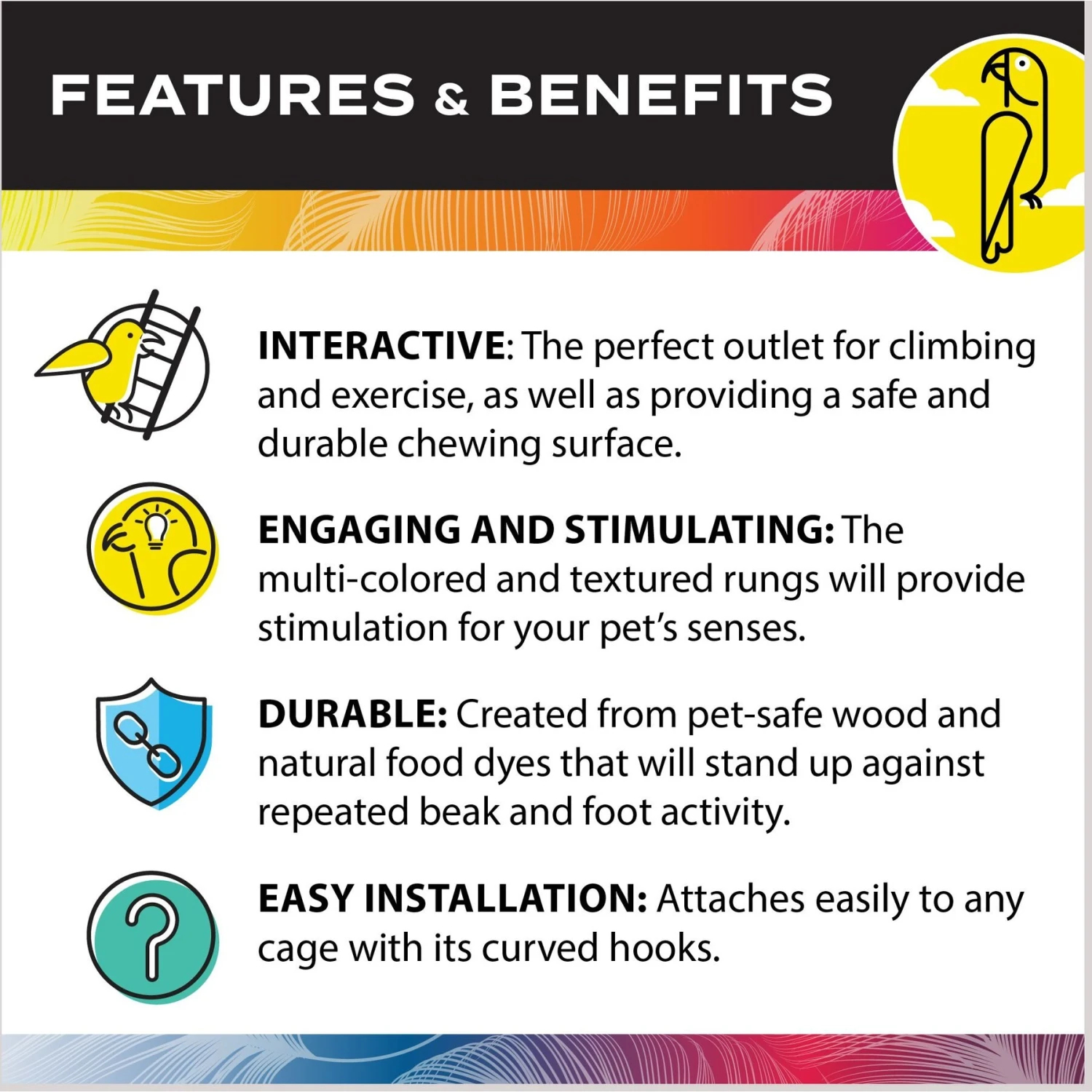 Caitec Parrot Ladder 7 Caitec Parrot Ladder - Image 5