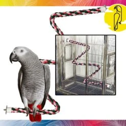 Caitec Cotton Zig Zag Bird Perch -Sunny Decor Shop 802030 PT1. AC SS1800 V1692280868