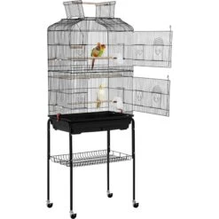 Yaheetech Open Top Metal Cage, Black, 67.5-in -Sunny Decor Shop 816558 PT2. AC SS1800 V1681318175