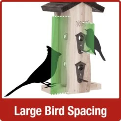 Natures Way Bird Products Vertical Wave Bird Feeder -Sunny Decor Shop 817726 PT2. AC SS1800 V1681501007