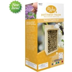 Natures Way Bird Products My First Pollinator Bird House, Brown -Sunny Decor Shop 818022 PT1. AC SS1800 V1681500978