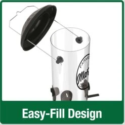 Natures Way Bird Products Wide Easy Clean Decorative Bird Feeder, Black, 2.8-qt -Sunny Decor Shop 818070 PT3. AC SS1800 V1681509674